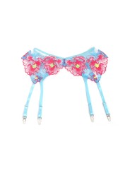 SUBBLIME - 957650 CONJUNTO SUJETADOR Y LIGUERO CON BORDADOS DE FLORES 