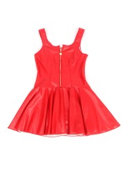 SUBBLIME - 957698 HART RITS LEER JURK ROOD L/XL