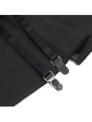 SUBBLIME - 957704 ABITO IN PELLE CON CERNIERA IN PIZZO NERO S/M
