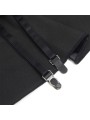SUBBLIME - 957704 ROBE EN CUIR À FERMETURE ÉCLAIR EN DENTELLE NOIRE S/