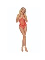 PASSION - BS114 BODYSTOCKING ROUGE GRILLE