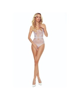 PASSION - BS115 WEISSER GITTER-BODYSTOCKING