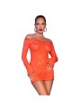 CHILIROSE - CR 4859 MINI VESTIDO LARANJA L