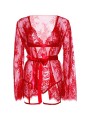 LEG AVENUE - 86123 TEDDY + KORRELSJURKSET ROOD MAAT M