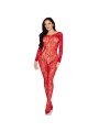 LEG AVENUE - 89366 SPITZEN-DESSOUS-BODYSTOCKING, ROT - EINHEITSGRÖSSE