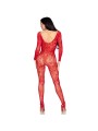 LEG AVENUE - 89366 SPITZEN-DESSOUS-BODYSTOCKING, ROT - EINHEITSGRÖSSE
