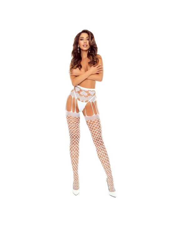 PASSION - S031 MEDIAS REJILLA BLANCO TALLA ÚNICA