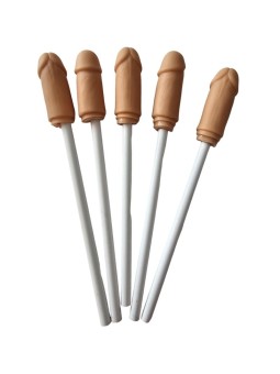 DIABLO PICANTE - 5 LPIS COM PONTA DE PÊNIS NATURAL