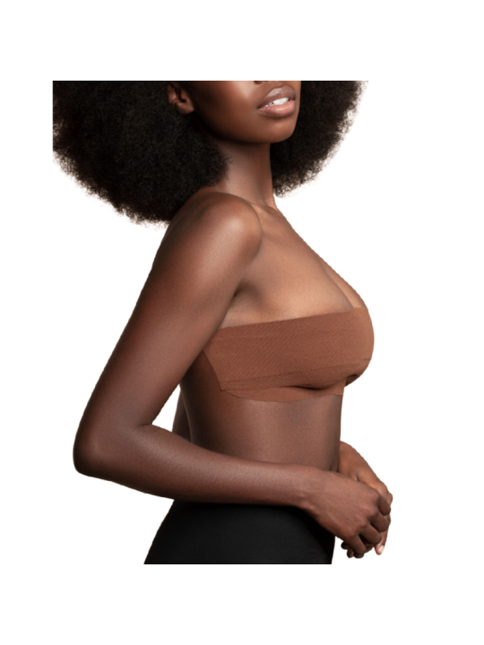 BYE-BRA - BODY TAPE 5 M X 6,5 CM + 3 PAIRES DE CACHE-MATIN MARRON