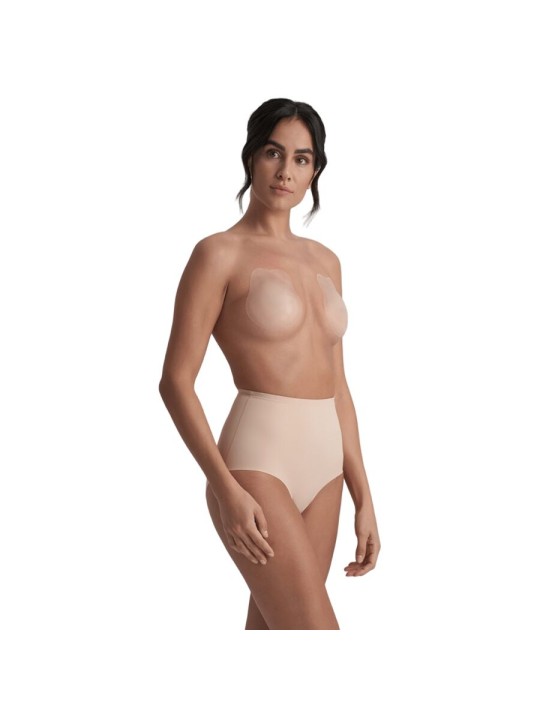 BYE-BRA - RABBIT SILICONE CUPS BEIGE TAMANHO XL