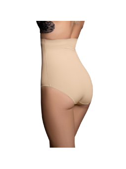 BYE-BRA - CINTO SEM EMENDA ESTILO PANTIES BEIGE TAMANHO XXL