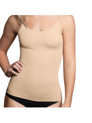 BYE-BRA - LIGHT CONTROL CAMISETA INVISÍVEL BEIGE TAMANHO M