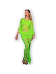 CHILIROSE - CR 4666 TOP & GROENE ROK S/M