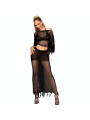 CHILIROSE - CR 4666 TOP & FALDA NEGRO S/M
