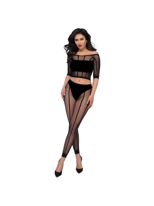 CHILIROSE - CR 4647 TOP & LEGGINS SCHWARZ S/M