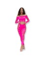CHILIROSE - CR 4632 TOP & PANTALON FUCHSIA S/L