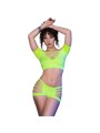 CHILIROSE - CR 4433 TOP & SHORTS GRÜN S/M