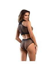 SUBBLIME - 952082 FISHNET SET COM STRASS PRETO TAMANHO ÚNICO