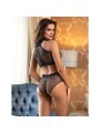 SUBBLIME - 952082 ENSEMBLE RESILLE AVEC STRASS NOIR TAILLE UNIQUE