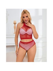 SUBBLIME - 952402 RODE DIAMANTEN GRID SET ONE SIZE