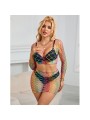 SUBBLIME - 952440 2-DELIGE REGENBOOG NETSET MET LANGE MOUWEN ÉÉN MAAT