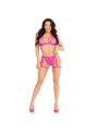 LEG AVENUE - 86148 SPITZEN-BH-TOP UND HÖSCHEN MIT STRUMPFHALTERN, ROSA
