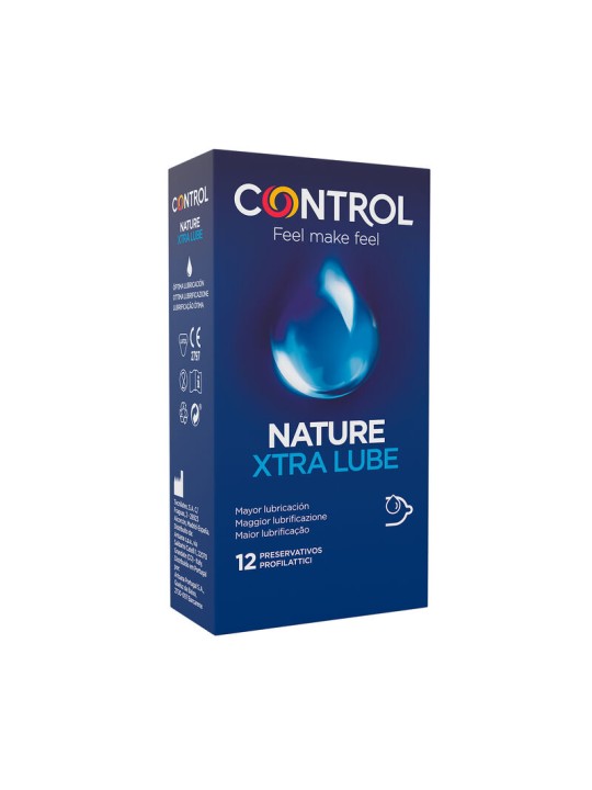 CONTROL - EXTRA GLIJMIDDEL CONDOOMS 12 STUKS