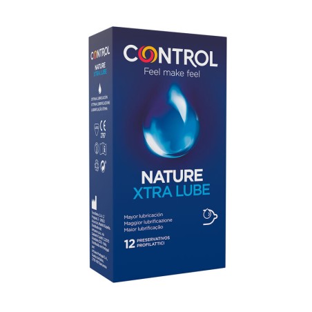 CONTROL - EXTRA GLIJMIDDEL CONDOOMS 12 STUKS