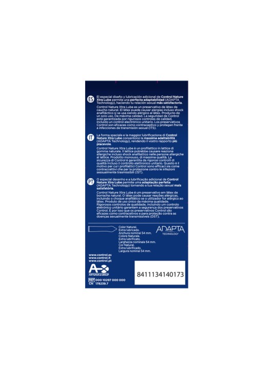 CONTROL - EXTRA LUBE PRESERVATIVOS 12 UNIDADES