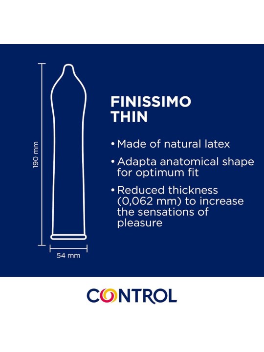 CONTROL - FINISSIMO SENSO CONDOMS 144 UNITS