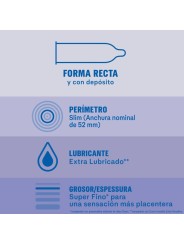 DUREX - EXTRA LUBRICATED INVISIBLE CONDOMS 12 UNITS