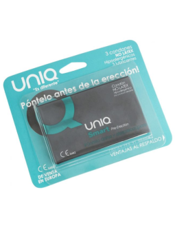 UNIQ - SMART PRE-ERECTIE CONDOOMS ZONDER LATEX 3 STUKS