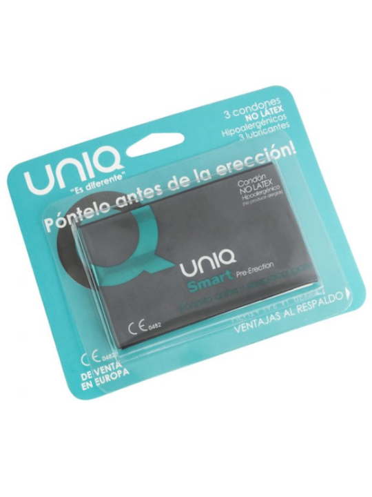 UNIQ - SMART PRE-ERECTIE CONDOOMS ZONDER LATEX 3 STUKS