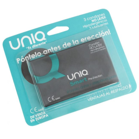 UNIQ - SMART PRE-ERECTIE CONDOOMS ZONDER LATEX 3 STUKS