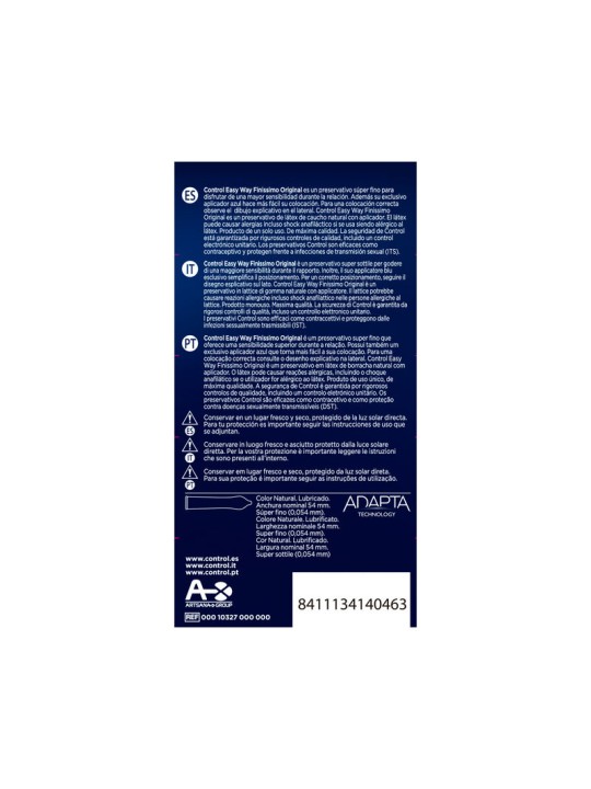 CONTROL - ADAPTA EASY WAY FINISSIMO 10 UNIDADES