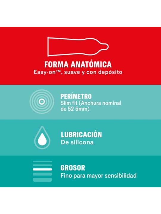 DUREX - SENSITIVO SLIM FIT 10 UNIDADES