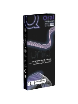 UNIQ - MONDMASKER LATEXVRIJE CONDOOMS 3 STUKS