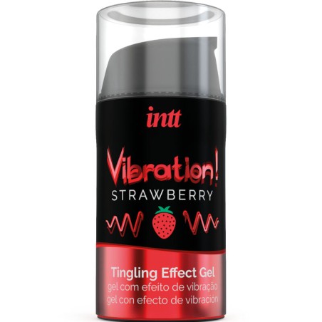 INTT - KRAFTVOLLES INTIMSTIMULIERENDES FLÜSSIGES VIBRATIONSGEL ERDBEER