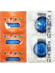 PASANTE - CONDOOMZAK MET BLAUWE BESSENSMAAK 144 STUKS