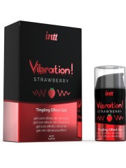 INTT - PODEROSO ESTIMULANTE ÍNTIMO GEL VIBRATÓRIO LÍQUIDO MORANGO 15 M