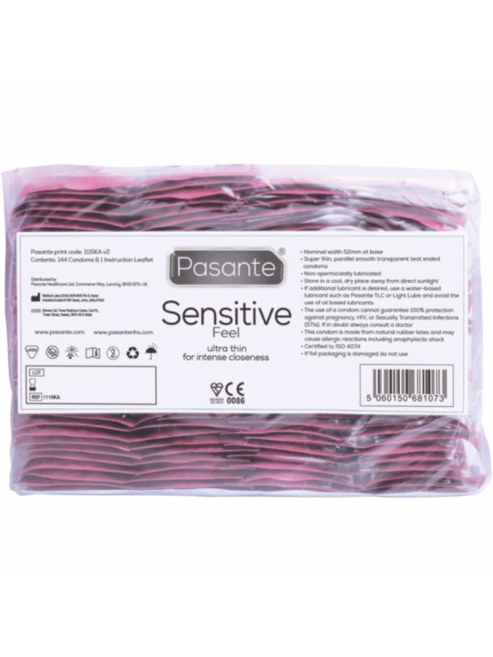 PASANTE - GEVOELIGE CONDOOMZAK 144 STUKS