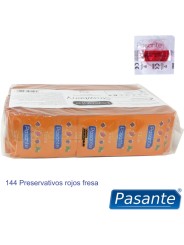 PASANTE - AARDBEIENSMAAK CONDOOMZAK 144 STUKS