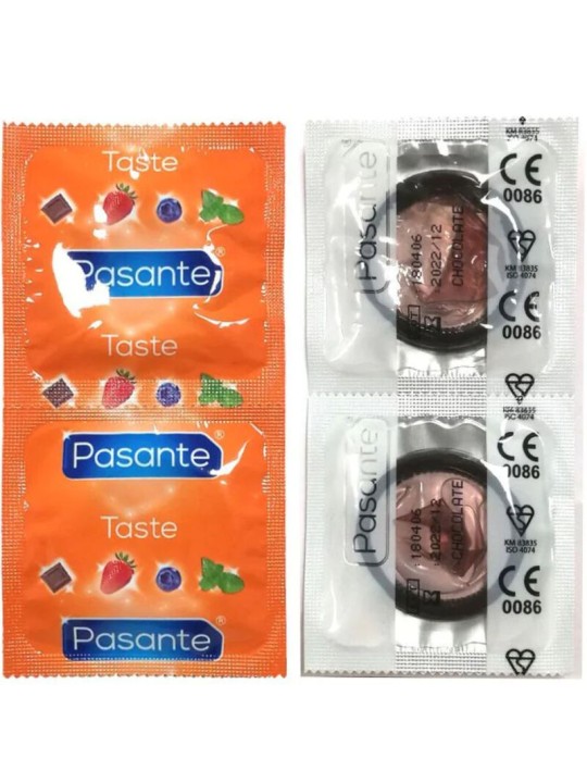 PASANTE - CHOCOLADESMAAK CONDOOMZAK 144 STUKS