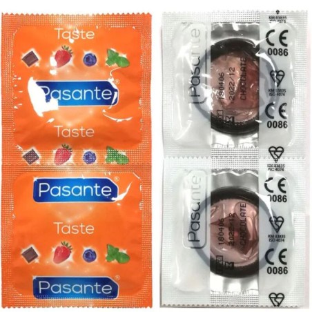 PASANTE - CHOCOLADESMAAK CONDOOMZAK 144 STUKS