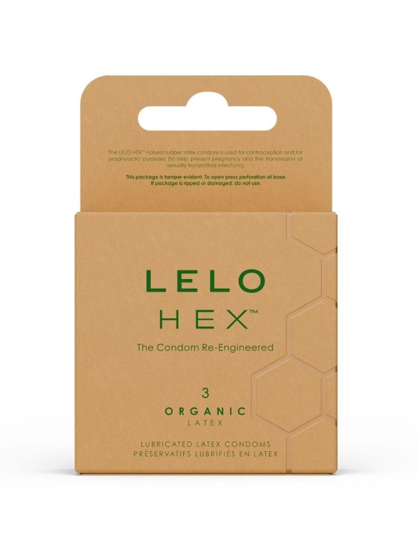 LELO - HEX BIO CONDOOM DOOS 3 STUKS