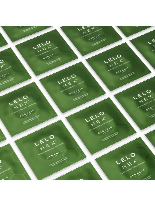 LELO - PRESERVATIVI ORGANICI HEX CONFEZIONE DA 3 UNITÀ