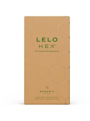 LELO - CAIXA DE PRESERVATIVOS ORGÂNICOS HEX 12 UNIDADES