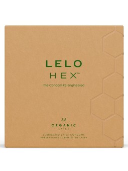 LELO - PRESERVATIVI ORGANICI HEX CONFEZIONE DA 36 UNITÀ