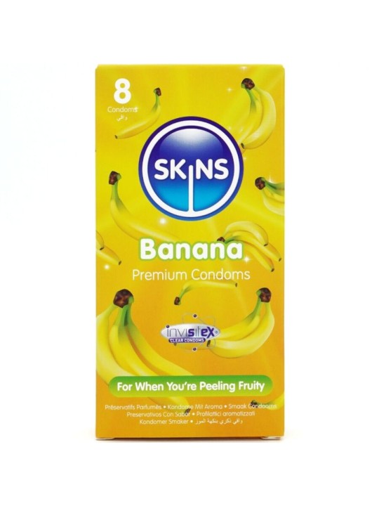 SKINS - BANAAN PREMIUM CONDOOMS PAK 8