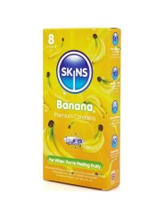 SKINS - PACK DE 8 PRÉSERVATIFS BANANE PREMIUM